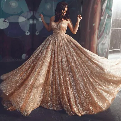 Золотые выпускные платья, блестящие вечерние платья с вырезом сердечком,  женское вечернее платье 2019 | AliExpress