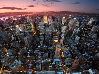 Обои New York City Города Нью-Йорк (США), обои для рабочего стола,  фотографии new, york, city, города, нью, йорк, сша, ночной, город, огни,  manhattan, nyc Обои для рабочего стола, скачать обои картинки заставки