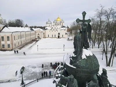 Великий новгород зимой фото