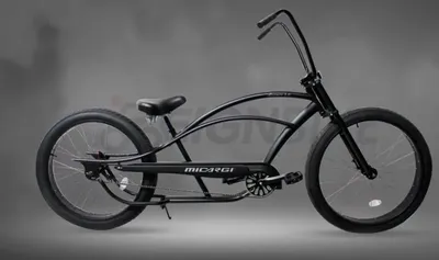 29\" Fat Tire Lowrider Beach Cruiser Bicycle High Handlebar Chopper Black  Bike | eBay
