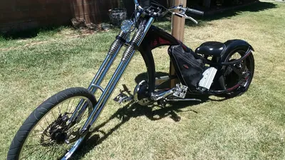 Electric Chopper bicycle. diy Ebike kit 60mph! Chopper Bike - YouTube