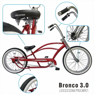 Micargi Bronco 3.0 Chopper Cruiser Bike - Chubbys Bikes