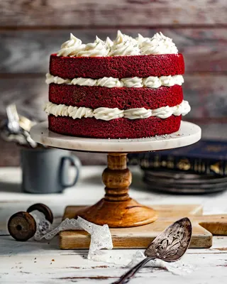 Old Fashioned Red Velvet Cake - Britney Breaks Bread