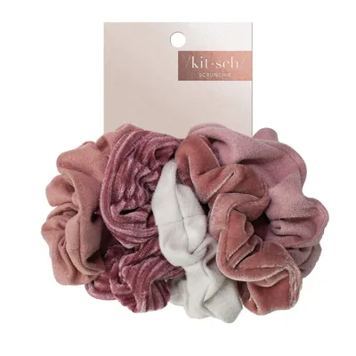 Amazon.com : Kitsch Velvet Scrunchies for Women - Hair Scrunchies for Thick  Hair | Hair Scrunchies for Girls | Holiday Gift | Hair Scrunchies for  Women, Cute Scrunchies, Soft Hair Ties for