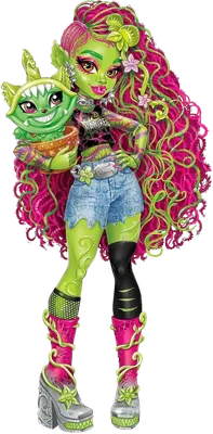 Monster High Venus McFlytrap Fashion Doll with Pet Chewlian and Accessories  - Walmart.com