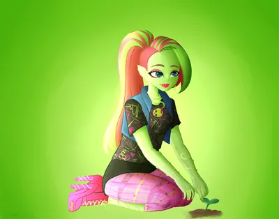 ArtStation - Fan art based on the cartoon \"Monster High\", Venus McFlytrap.