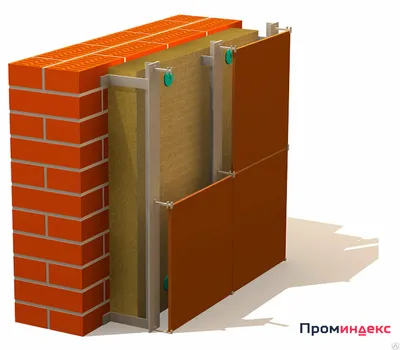 Навесной вентилируемый фасад: монтаж подсистемы утеплителя и облицовки -  YouTube