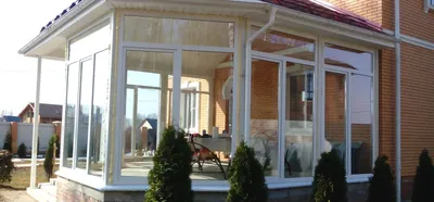 Веранда с большими окнами пристроенная к дому (45 фото) - красивые картинки  и HD фото