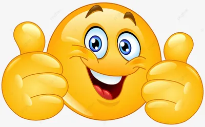 Emoticon sorridente feliz dando polegares | Веселые обои, Смайлики, Смешные  смайлики