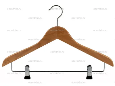 Clothes hanger made of wood and other types of hangers