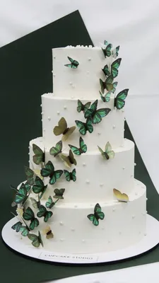 Купить Свадебный торт №148 — 975 грн/кг*С учетом декора Cupcake Studio 2022