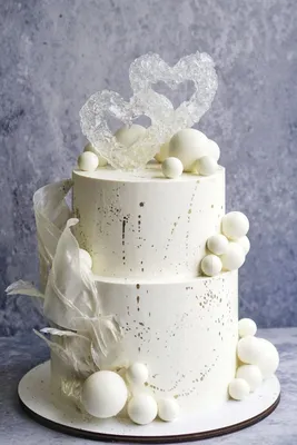 Торт “Свадебный стильный трехъярусный классический” Арт. 01257 | Торты на  заказ в Новосибирске \"ElCremo\"