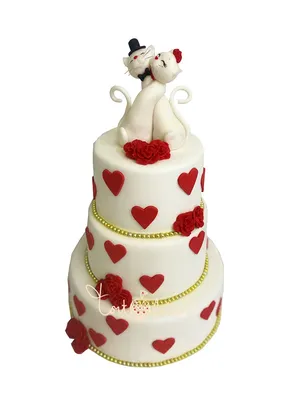 Свадебный торт №01023 купить в Москве по низкой цене | Кондитерская  Тортольяно