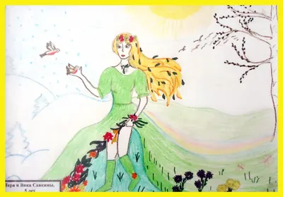 Рисунок Красавица - Весна! №384371 - «Весна-красна!» (18.03.2023 - 13:36)