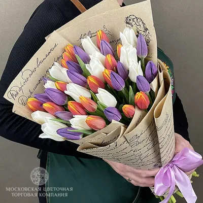 Букет из тюльпанов \"Весна пришла\" купить в Екатеринбурге. CrazyBuket.ru