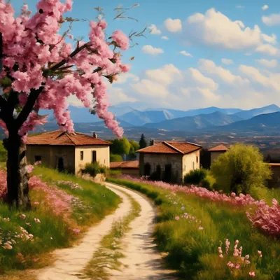 Фотообои Весна в Италии на стену. Купить фотообои Весна в Италии в  интернет-магазине WallArt