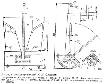 Купить Подвеска \"Якорь\", 14х12 мм, из латуни с позолотой (1 шт.) по цене  185.00 ₽ - 4946-71G