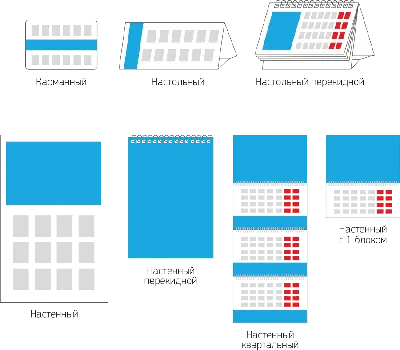 Настенные календари: заказать дизайн и производство настенных календарей в  полиграфии Integra.od.ua