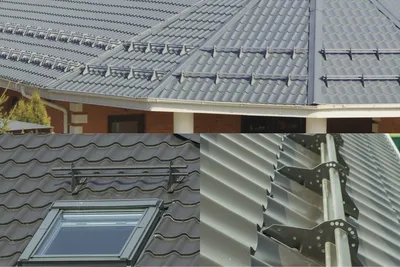 Монтаж снегозадержателей на крышу | Правильный выбор и установка
