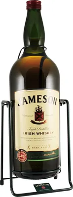 Виски Jameson, 4.5 л., на качелях в подарочной коробке - купить, цена на  ирландский виски Джемесон, with Pouring Stand, gift box, 4500 мл. в  магазинах Winestyle