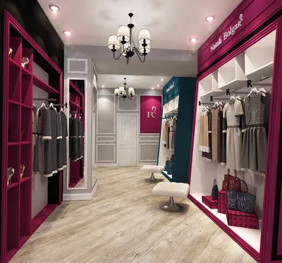 Интерьер магазина женской одежды | Дизайн-студия CORNER