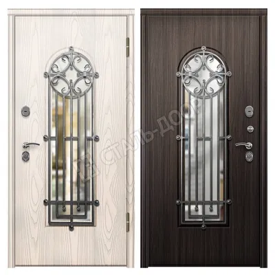 Входная дверь со стеклом 1-27 от производителя – цена, описание | Винчелли