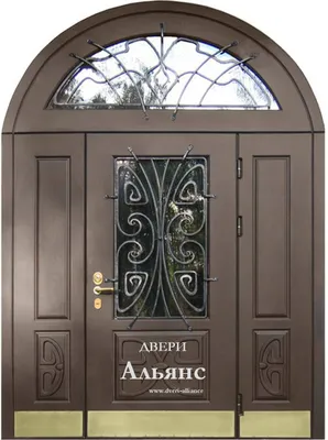 Входная дверь со стеклом №4 с установкой и доставкой по доступной цене от  рублей | HomeDoors