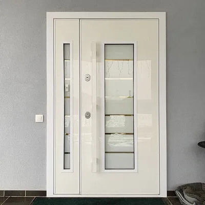 Стеклянная входная морозостойкая дверь | Angate