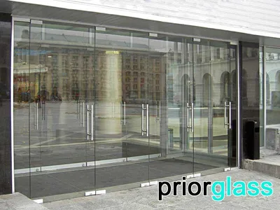 Элегантные входные стеклянные двери для частных домов – фото, описание и  виды