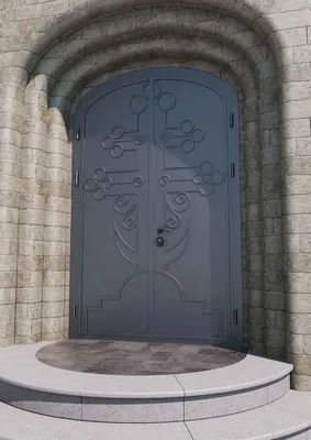 Входные арочные двери