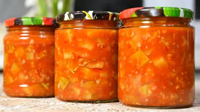 Кабачки в томатном соусе на зиму. Люблю этот рецепт за простоту и быстроту  приготовления | Рецепты по-домашнему | Дзен