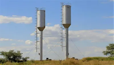 Водонапорные бесшатровые кирпичные башни со стальным баком на заказ от  производителя | ЗМК