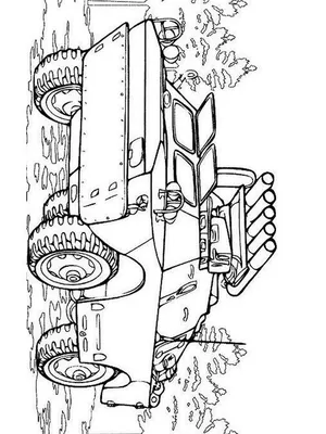 Военная техника - Распечатать раскраску для детей