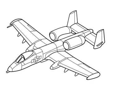 Раскраски Военный самолет 🖍. Раскрашиваем любимыми цветами бесплатно и с  улыбкой 👍