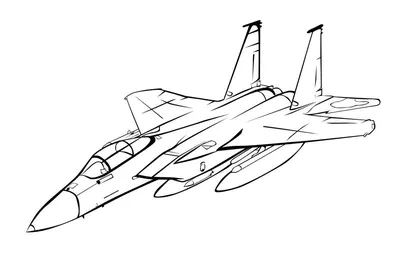 Самолет военный рисунок для детей раскраска (49 фото) » рисунки для  срисовки на Газ-квас.ком