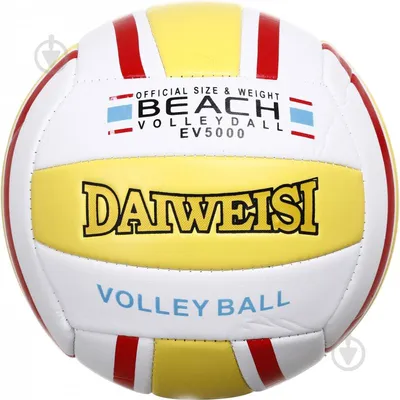 Мяч волейбольный Мяч для волейбола., 5 размер; синий, желтый - купить по  выгодной цене в интернет-магазине OZON (1077566967)