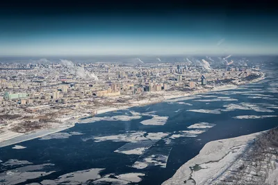 Высотный Волгоград зимой - полёт над городом-героем