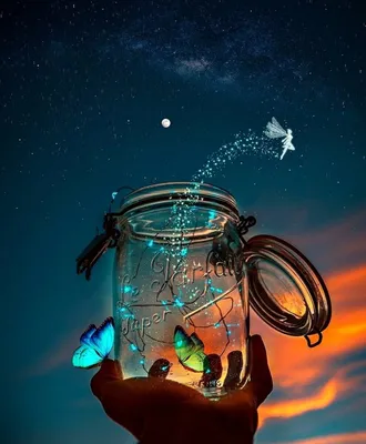 Волшебного вечера 🫶внутри стеклянного…» — создано в Шедевруме