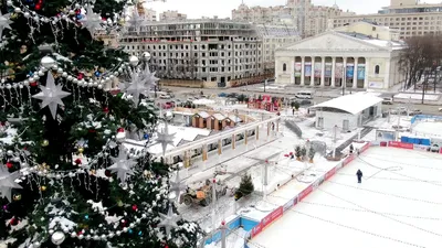 Ночной Воронеж в центре города зимой, летний воздушный пейзаж с крыш  Стоковое Изображение - изображение насчитывающей дел, дом: 158650915