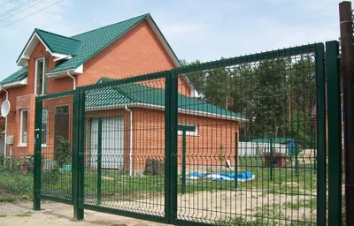 Металлические ворота и забор от компании «Артметалл» в Новосибирске