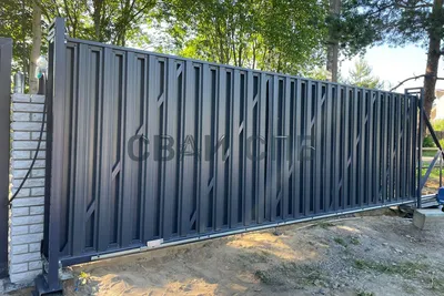 Ворота распашные для 3д забора 4500х1800 мм купить в Екатеринбурге