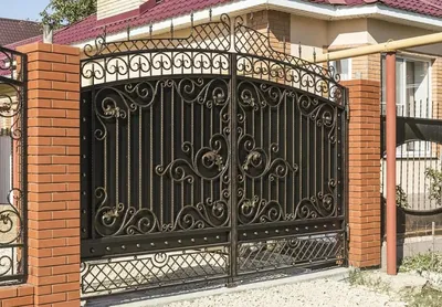 Виды распашных ворот для частного дома