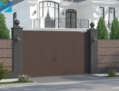 Автоматические распашные ворота 3200х1500 для загородного дома купить в  Екатеринбурге, цены - Ворота распашные