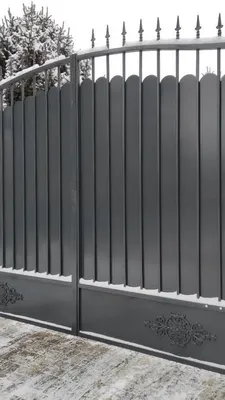 Изготовление въездных ворот для установки на въезде в частный двор – Все  типы защитных конструкций на заказ: откатные, складные, распашные