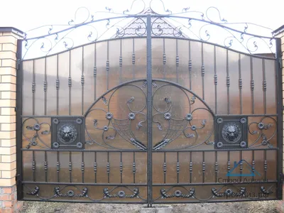 Забор из поликарбоната с автоматическими откатными воротами пример 10 в  Туле. Цены с установкой.