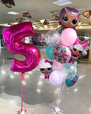 🎈 Фонтан из воздушных шаров Куклы Лол 🎈: заказать в Москве с доставкой по  цене 3090 рублей