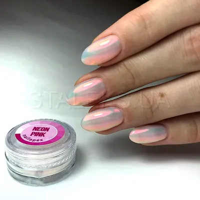 Втирка для ногтей NailApex Neon Pink белая: купить, цена, каталог -  интернет-магазин STALEKS