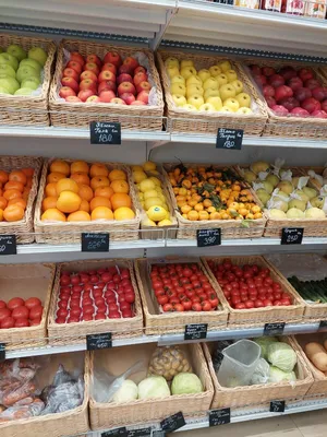 Дизайн овощного магазина - фото и проект интерьера магазина фруктов и овощей