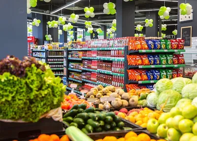 Дизайн овощного магазина - фото и проект интерьера магазина фруктов и овощей