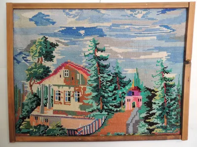 Вышивка крестиком, Handmade, Needlework Стоковое Изображение - изображение  насчитывающей ноготь, руки: 64973829